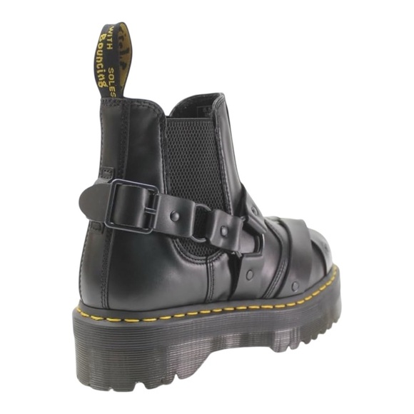 Dr. Martens Unisex 2976 Quad Harness Paris Leather Boots - Picture 5 of 9